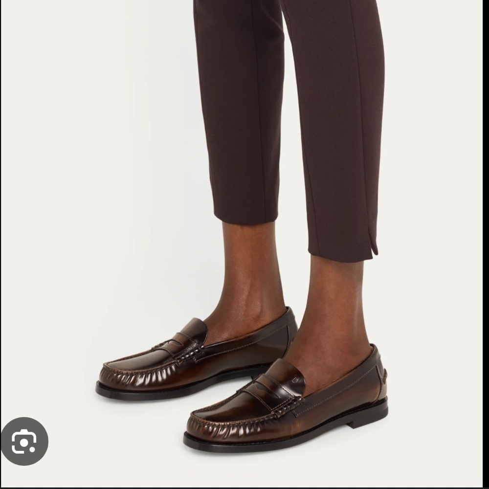 Tod's Dark Brown Leather Penny Loafers for Women